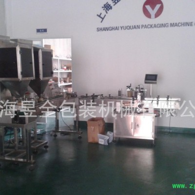 自动灌装生产线,多头灌装贴标流水线,自动压盖贴标签流水线