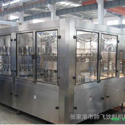 小型全自动饮料灌装生产线 饮料三合一灌装机