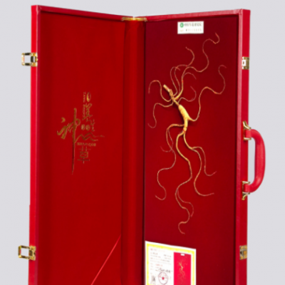 【厂家批发】人参礼盒长白山参礼盒包装皮盒装送礼林下参籽货干参