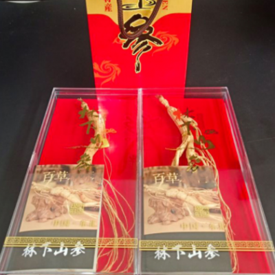 产地批发东北特产林下参 长白山干人参礼盒装两盒装 长白山林下参